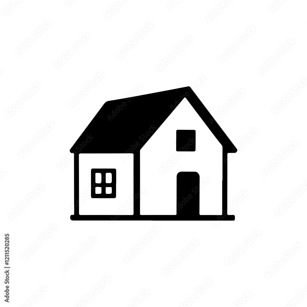 House silhouette logo vector illustration House silhouette logo vector illustration