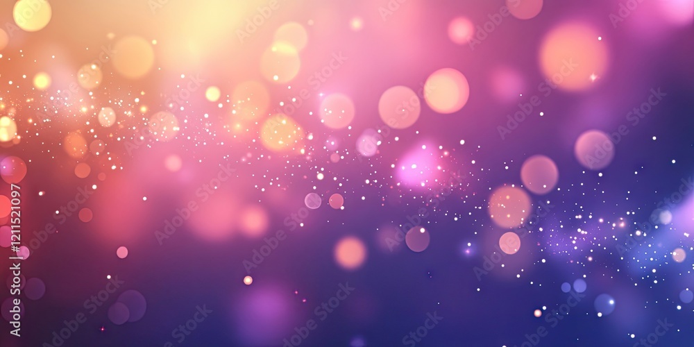 Colorful bokeh background with luminous pink, purple, and orange circles on a softly blurred deep blue backdrop ideal for text placement Colorful bokeh background with luminous pink, purple, and orange circles on a softly blurred deep blue backdrop ideal for text placement