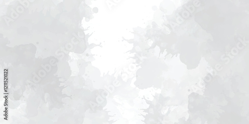 Abstract background with white paper texture and white watercolor painting background  White watercolor background painting with cloudy distressed texture and marbled grunge, soft gray or silver vinta