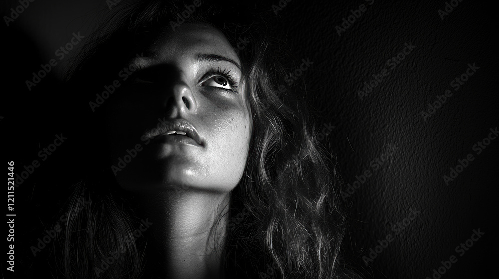 In the dark room, A strong sense of depth is present In the dark room, A strong sense of depth is present