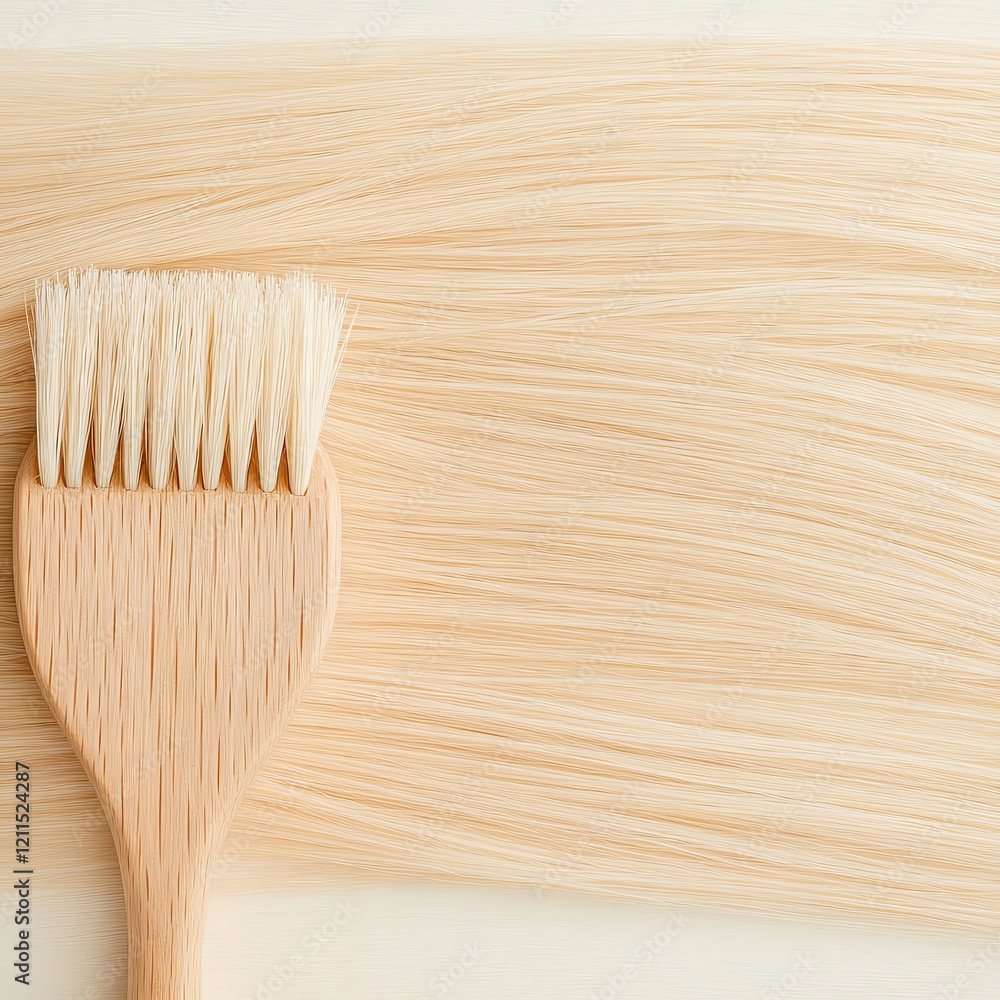 Artistic brush strokes on a smooth canvas.