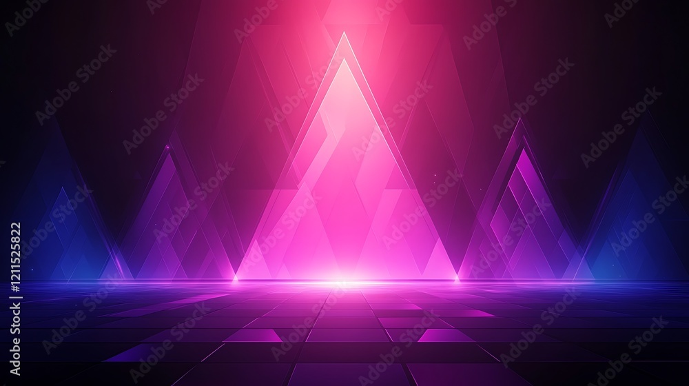 Abstract Geometric Pink Purple Neon Background Design Abstract Geometric Pink Purple Neon Background Design
