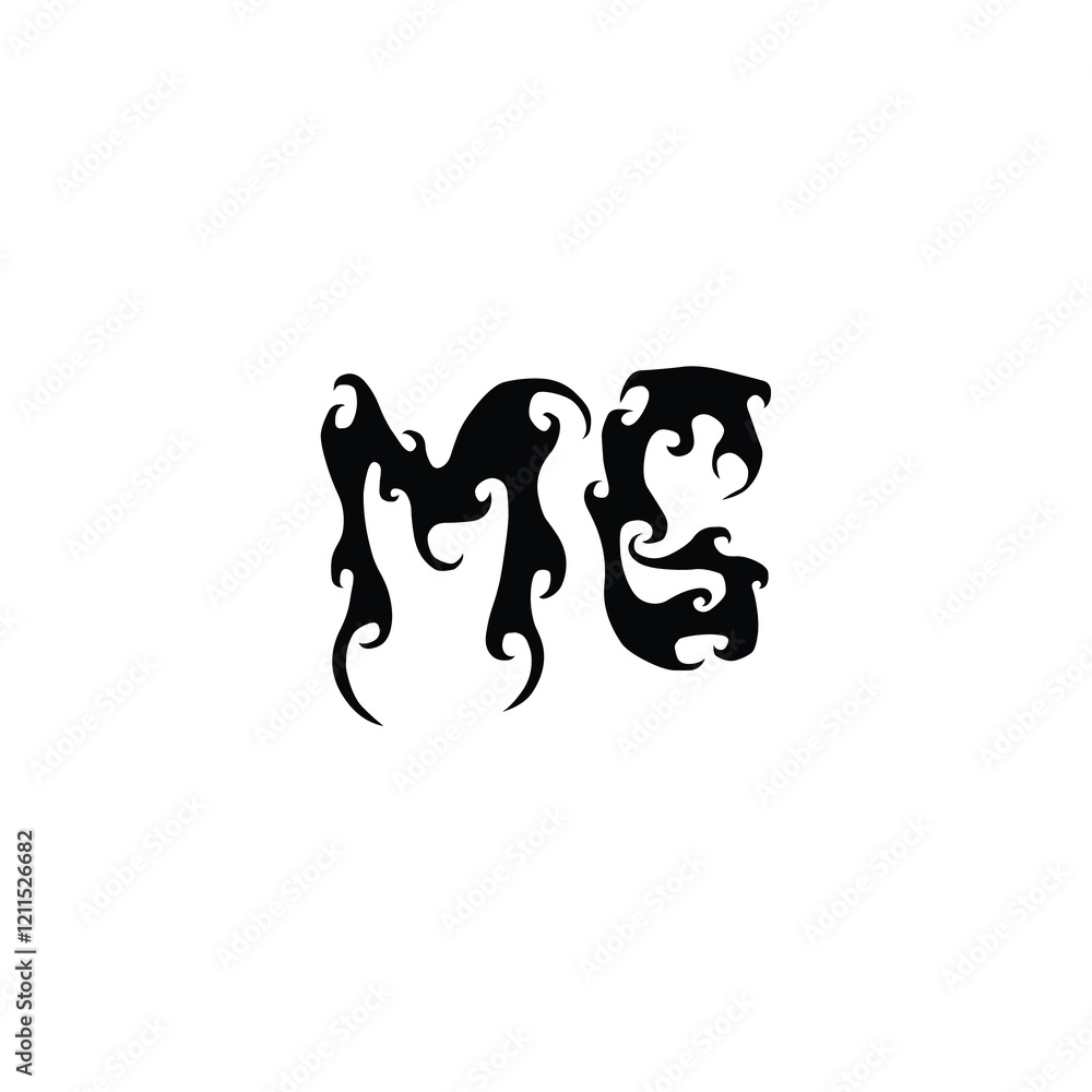 Obraz premium MG monogram logo design letter text name symbol monochrome logotype alphabet character simple logo