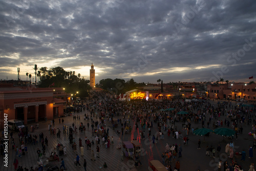 North Africa. Morocco. Beautiful places of the ancient city of Morocco - Marrakesh.