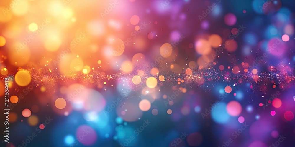 Vibrant abstract background with blurred bokeh light effects in hues of orange blue and purple creating a dreamy soft focus atmosphere Vibrant abstract background with blurred bokeh light effects in hues of orange blue and purple creating a dreamy soft focus atmosphere