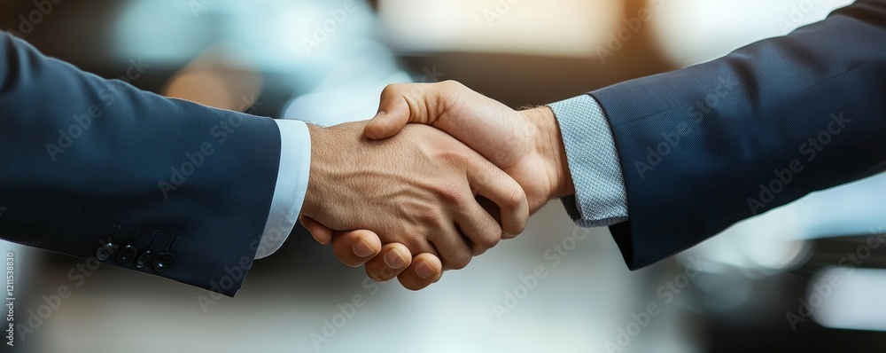 Businessman Shaking Hand With Male Candidate Generative AI Businessman Shaking Hand With Male Candidate Generative AI