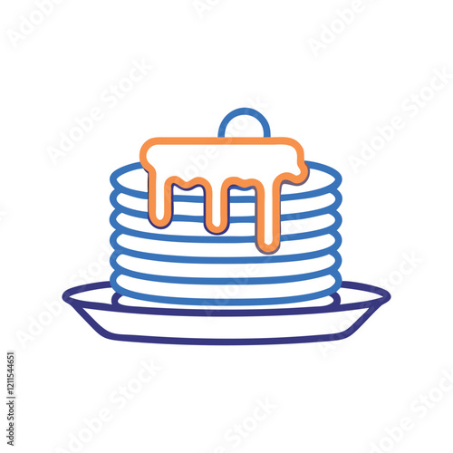  Artistic Stack of Pancakes with Syrup