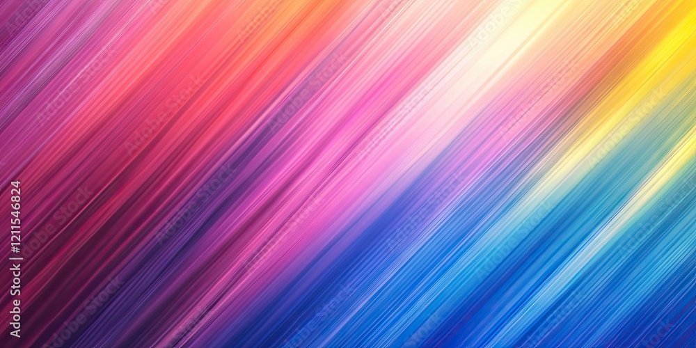 Vibrant abstract gradient background with diagonal lines in pink, purple, blue, and yellow hues blended smoothly with motion blur effects. Vibrant abstract gradient background with diagonal lines in pink, purple, blue, and yellow hues blended smoothly with motion blur effects.