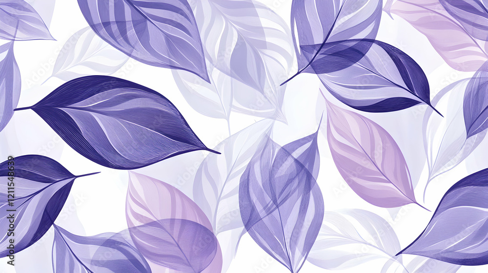 Purple and pink translucent leaves pattern, nature background, design element Purple and pink translucent leaves pattern, nature background, design element