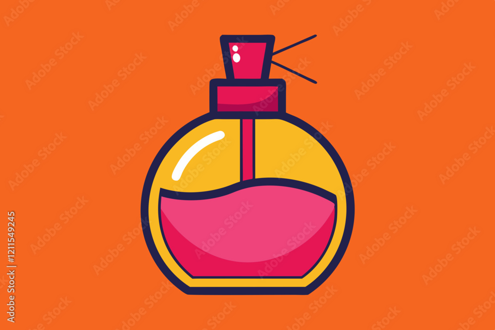 Obraz premium Perfume vector art illustration.