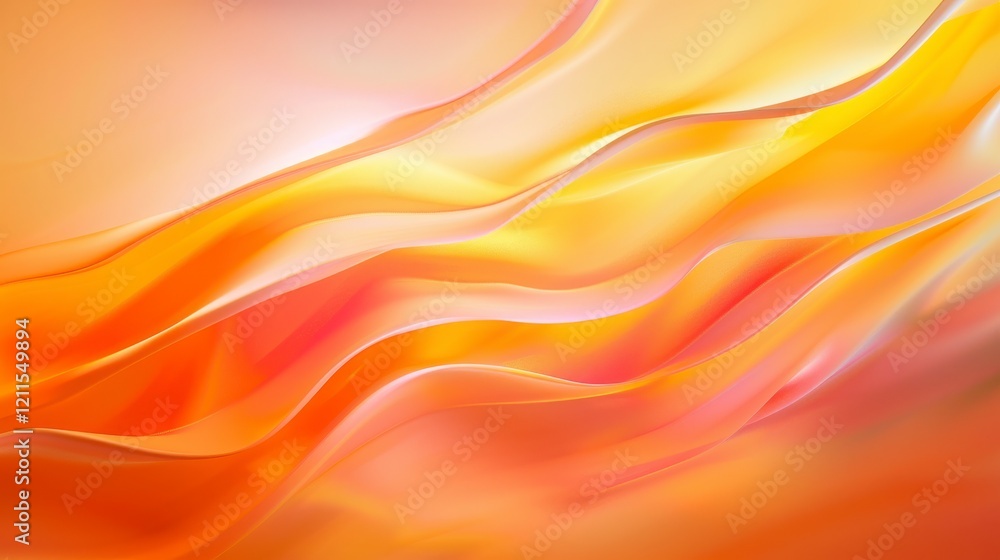 Abstract flowing waves in warm shades of orange and yellow creating a vibrant and dynamic background for artistic and creative projects, perfect for modern design themes. Abstract flowing waves in warm shades of orange and yellow creating a vibrant and dynamic background for artistic and creative projects, perfect for modern design themes.