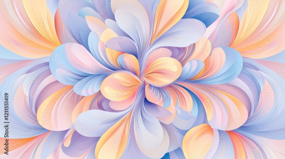 Vibrant abstract floral design digital art wall decor colorful close-up artistic expression Vibrant abstract floral design digital art wall decor colorful close-up artistic expression
