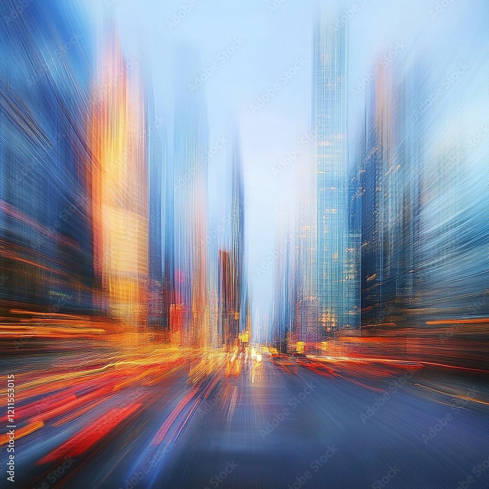 Abstract Motion Blur City and motion speed city background Abstract Motion Blur City and motion speed city background