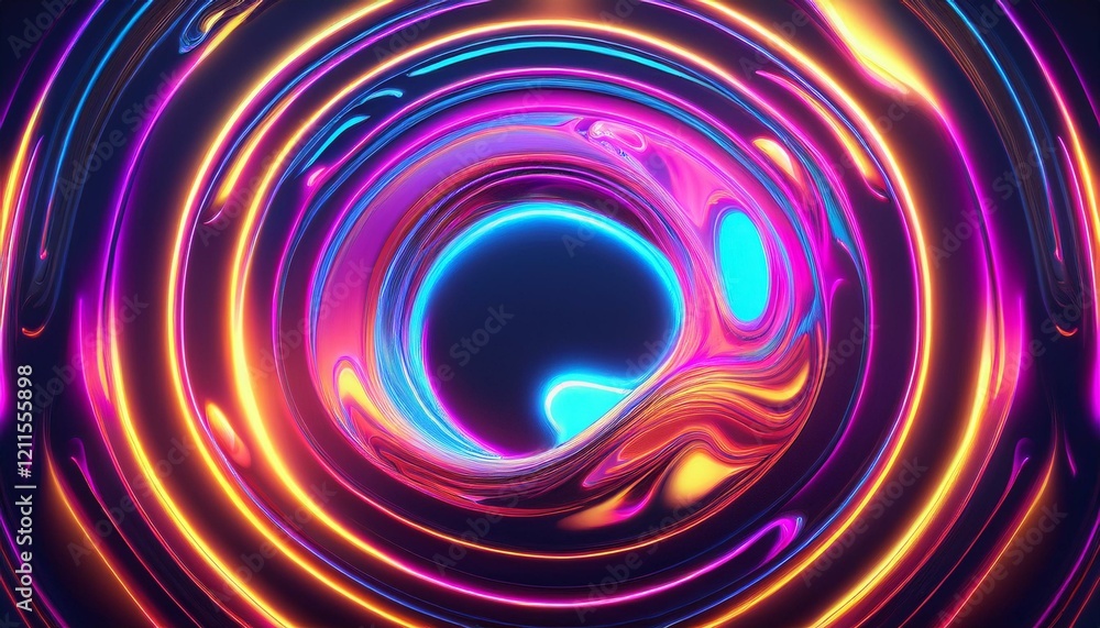 Liquid Neon Backgrounds. Generated image Liquid Neon Backgrounds. Generated image
