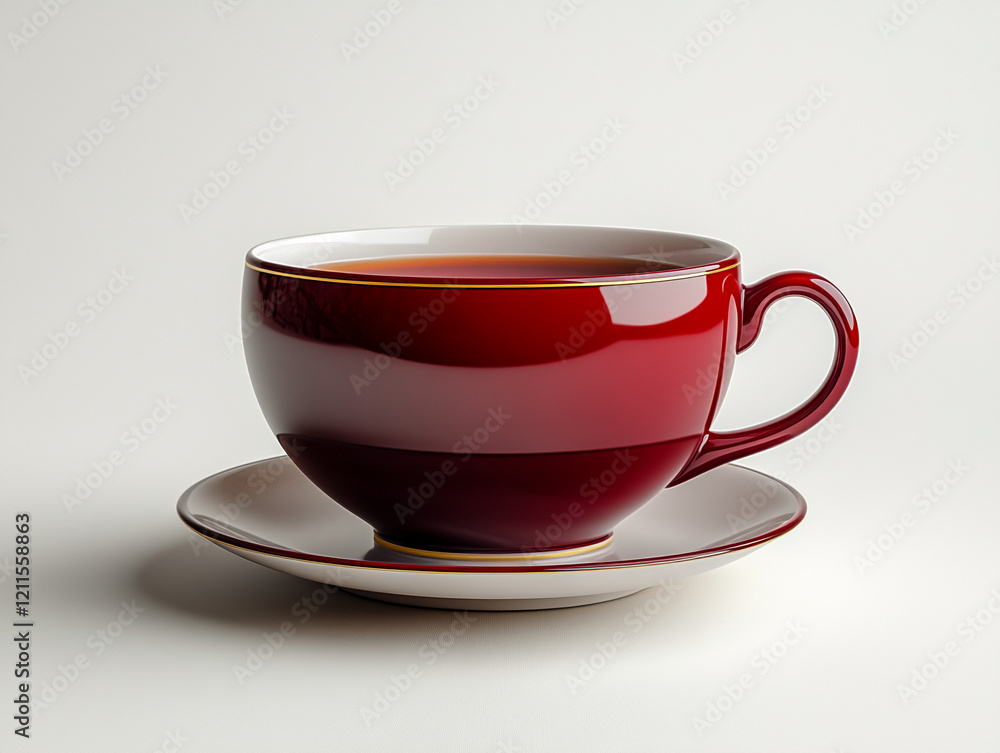Freshly brewed espresso in a cup, surrounded by a white background Freshly brewed espresso in a cup, surrounded by a white background
