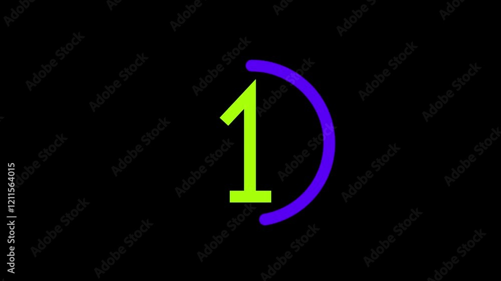 Animated Number One Icon – Minimal Motion Design on Black Background Animated Number One Icon – Minimal Motion Design on Black Background