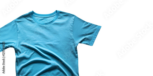 blue t shirt isolated on white