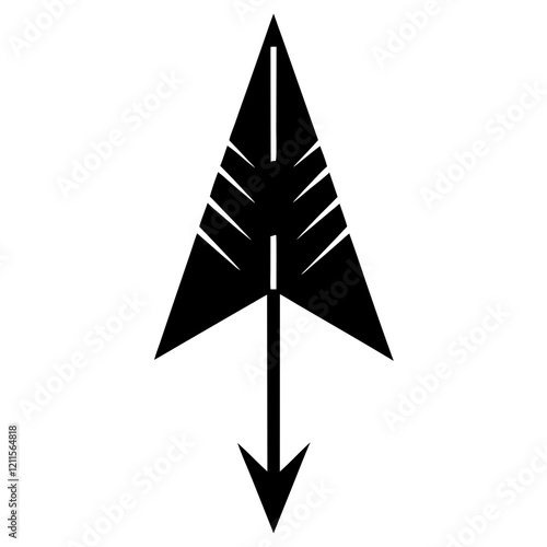 Arrowhead silhouette vector illustration