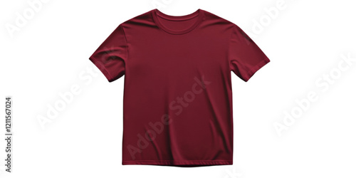 red t shirt isolated on white