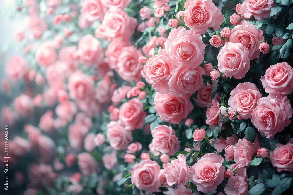 A high-resolution photograph of a pink rose-covered wall and floor, creating a stunning and romantic setting perfect for Valentine's Day or love-inspired designs. A high-resolution photograph of a pink rose-covered wall and floor, creating a stunning and romantic setting perfect for Valentine's Day or love-inspired designs.