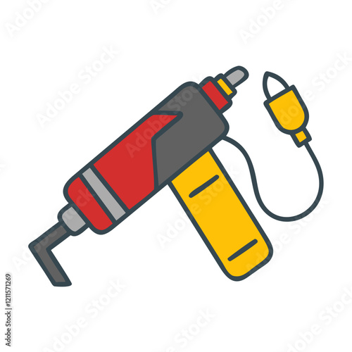 Sand Blaster Icon in modern flat style on white background