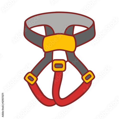 Safety Harness Icon illustration on white background