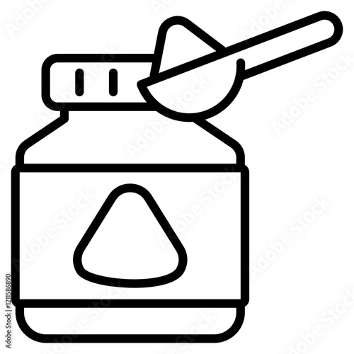 baking soda single icon