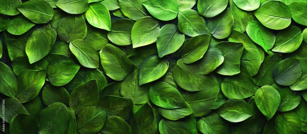Vibrant green leaves densely layered in a lush and textured arrangement create a stunning natural backdrop for interior decor and design. Vibrant green leaves densely layered in a lush and textured arrangement create a stunning natural backdrop for interior decor and design.