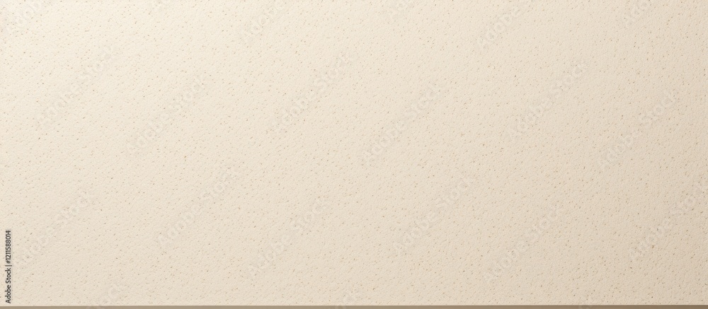 Fototapeta premium Beige eco textured paper sheet background featuring subtle white particle details ideal for card designs and creative projects with a smooth appearance.