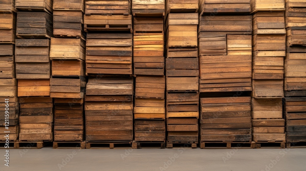 Wood Stacks Featuring Various Shades of Brown and Textures Wood Stacks Featuring Various Shades of Brown and Textures