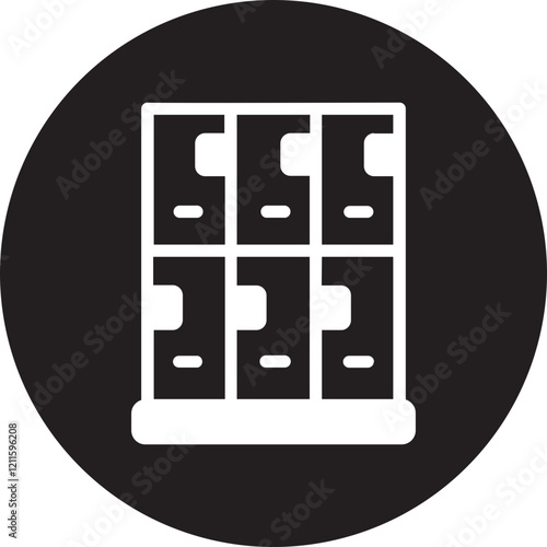 locker room glyph icon