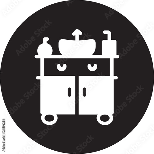 sink glyph icon