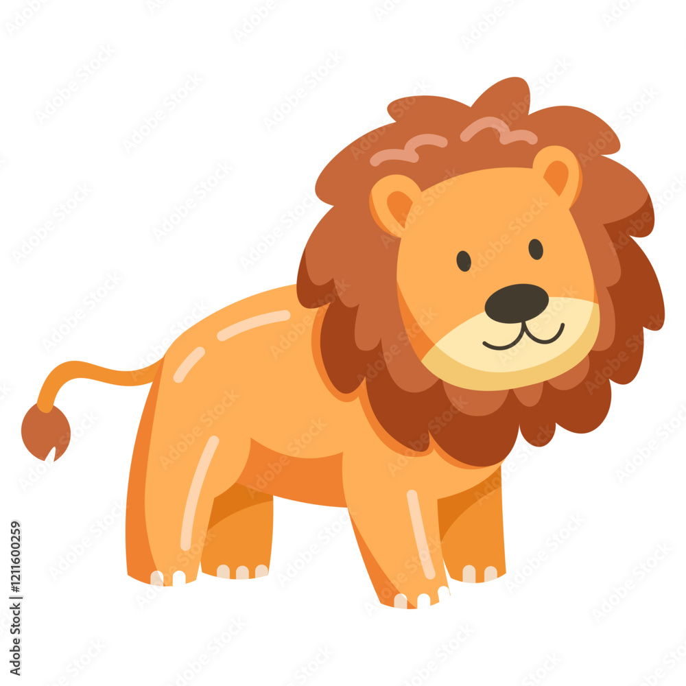 Cute Cartoon Lion Character Illustration
Cute Cartoon Lion Character Illustration