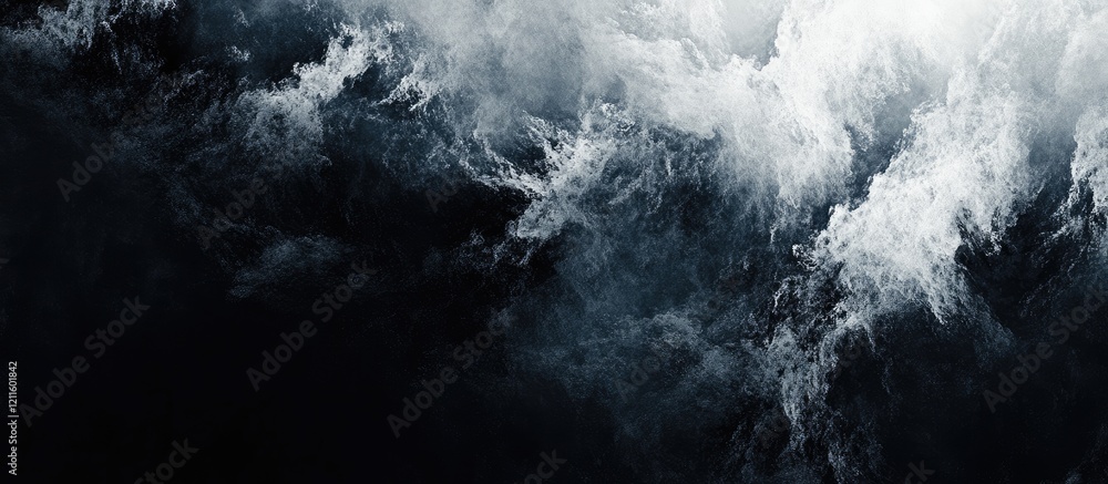 Fototapeta premium Dark abstract grunge texture with swirling navy and gray tones creating a dynamic mottled effect for creative design projects with a rough appearance