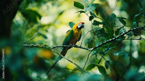 Observing the delicate balance of the rainforest ecosystem, home to colorful macaws.