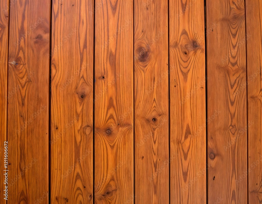 Naklejka premium Seamless natural wooden texture with distinctive knots and grain patterns, perfect for backgrounds and design projects. Horizontal composition.