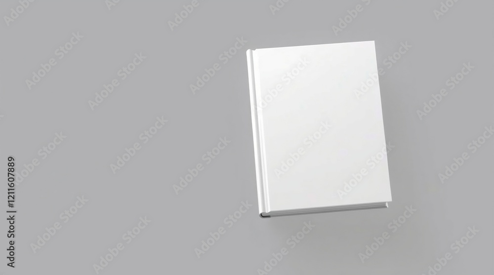 Blank book cover with empty pages on a white background, mockup template Blank book cover with empty pages on a white background, mockup template