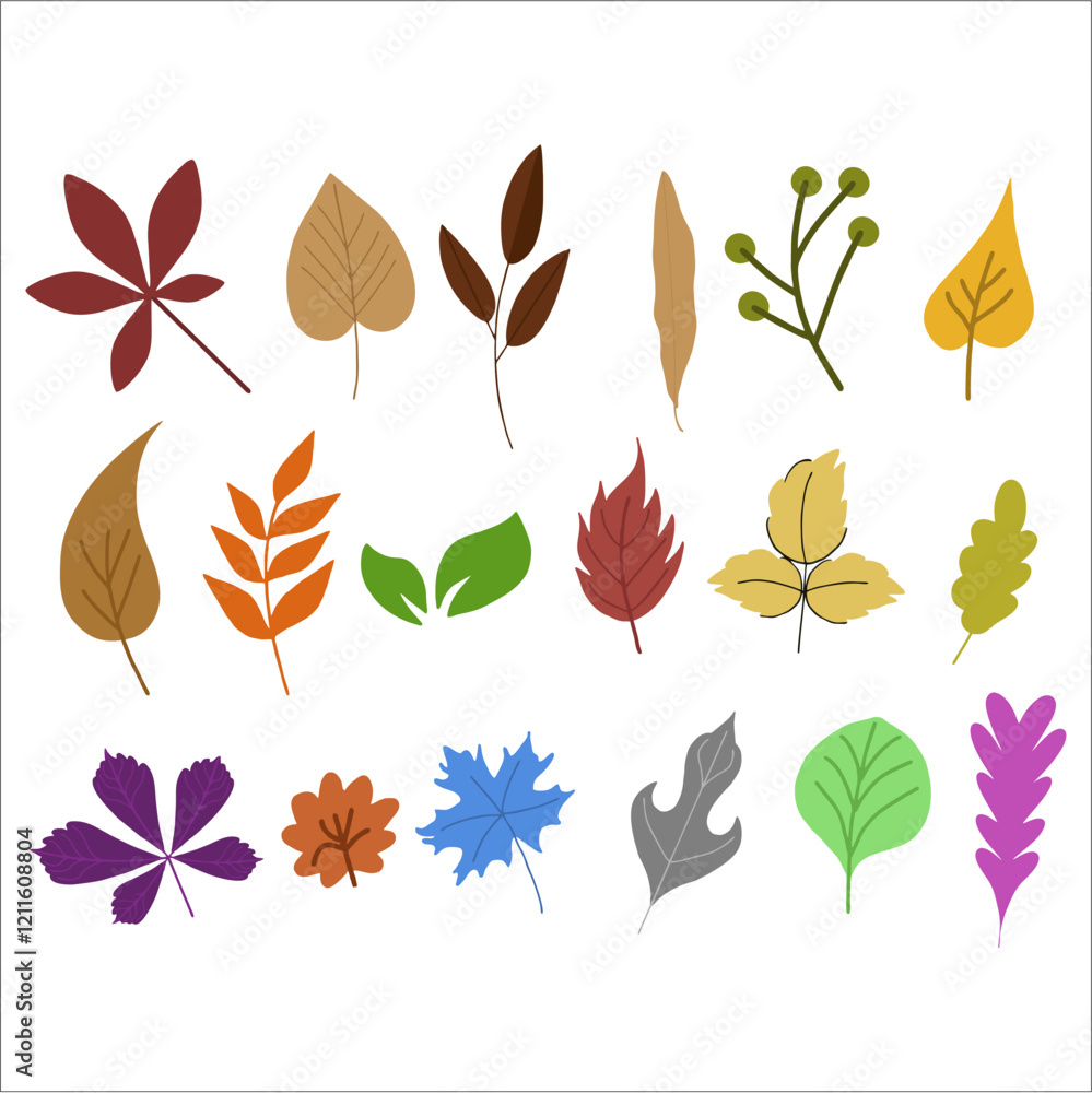 Autumn Leaves Collection. Can be used as graphic design Autumn Leaves Collection. Can be used as graphic design