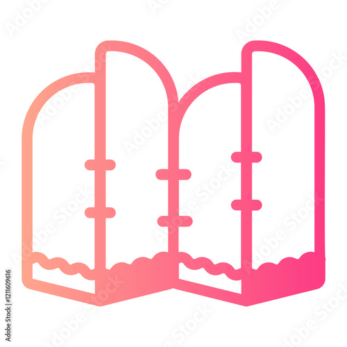 folding screen gradient icon