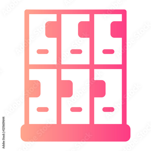 locker room gradient icon