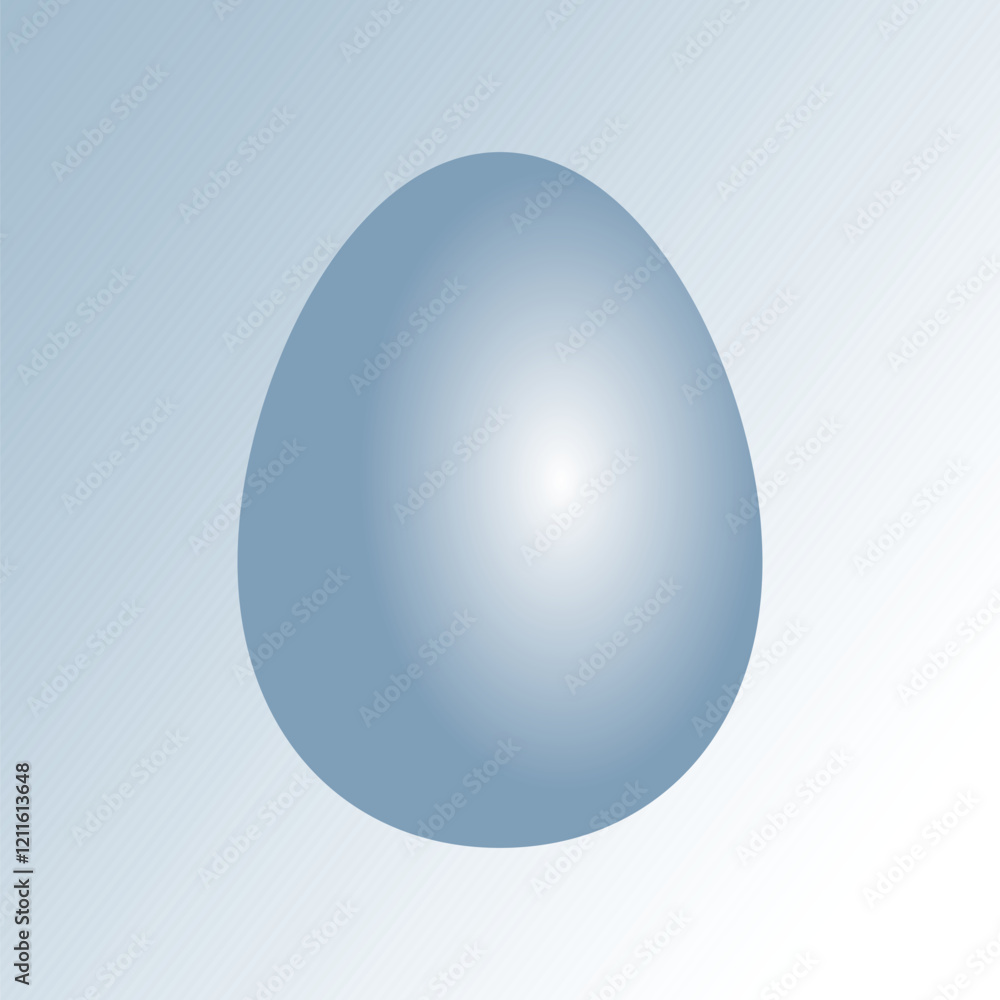 vector illustration of undecorated easter eggs in blue color vector illustration of undecorated easter eggs in blue color