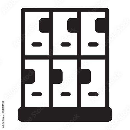 locker room glyph icon