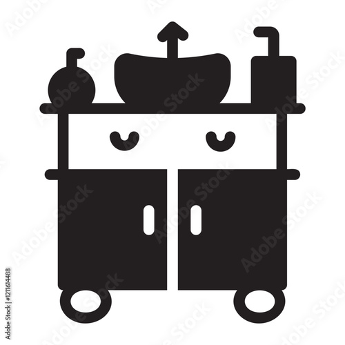 sink glyph icon