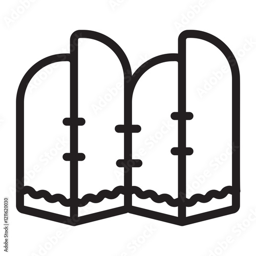 folding screen line icon