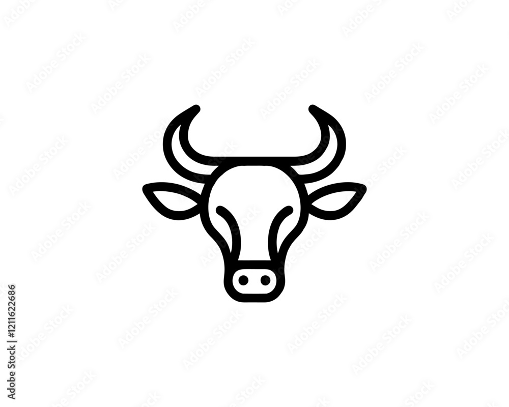 Cow logo vector. Animal farm. Cow icon vector illustration. Cow logo vector. Animal farm. Cow icon vector illustration.