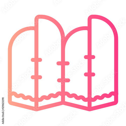 folding screen gradient icon