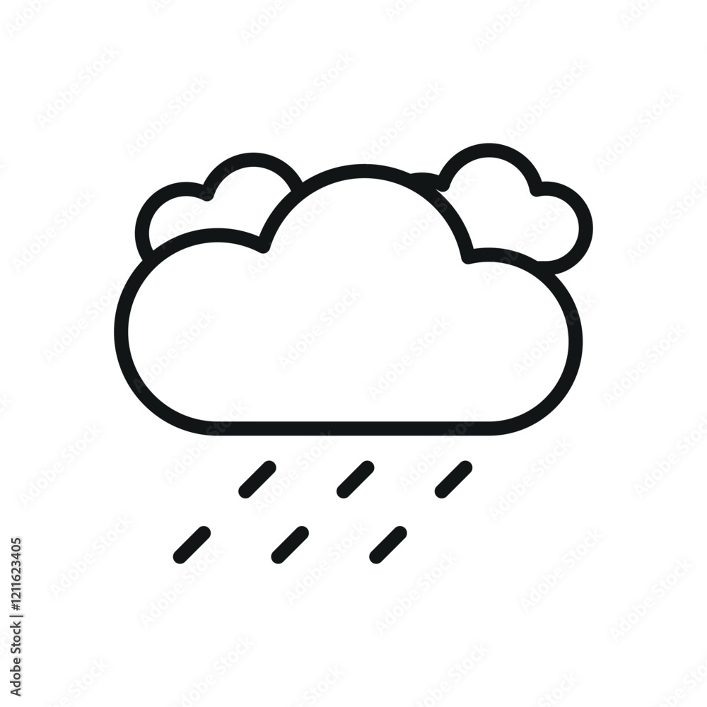 Rainy icon designed with a futuristic neon glow, creating a high-tech weather effect Rainy icon designed with a futuristic neon glow, creating a high-tech weather effect