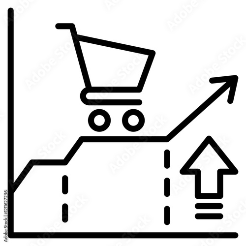 consumer price index single icon