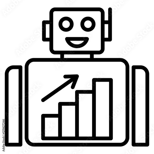 robot advisor single icon