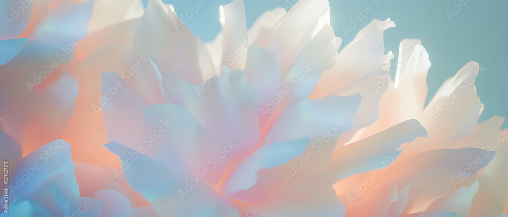 custom made wallpaper toronto digitalVibrant 3D flowers with geometric patterns in a modern abstract design